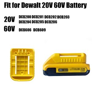 weqcter 10Packs Battery Ready Dock/Mount Holder for Dewalt Battery Fit for 20V 60V Yellow (No Battery)