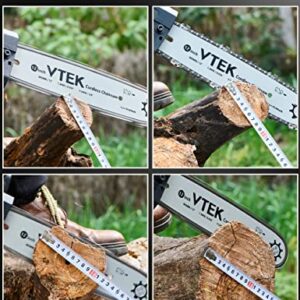 VTEK Chainsaw Cordless Brushless Chain Saw 12-inch Power Chainsaw Handheld Electric Chainsaws for Wood Cutting Tree Trimming.