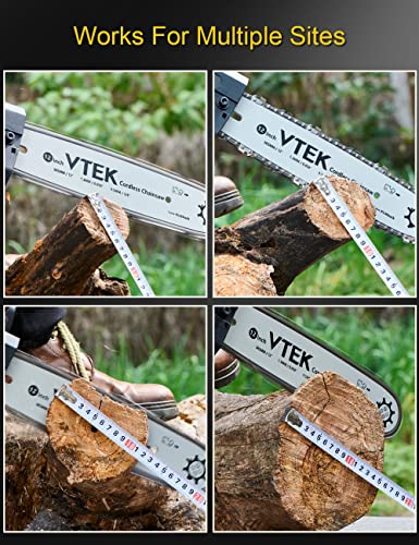 VTEK Chainsaw Cordless Brushless Chain Saw 12-inch Power Chainsaw Handheld Electric Chainsaws for Wood Cutting Tree Trimming.