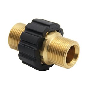 Twinkle Star Pressure Washer Hose Quick Connector, M22 Metric Male Thread Fitting, TWIS375
