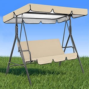 GLUTINOUS Rain Cover Garden Rain-Proof Cover Outdoor Patio Swing Chair Dust Covers Waterproof Swing Seat Top Cover Hammock Awning (Size : 195 * 125 * 15cm)