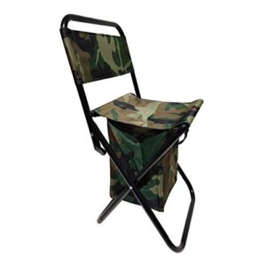 trentsnook exquisite camping stool portable folding camping chair with cooling bag compact fishing stool camouflage fishing chair