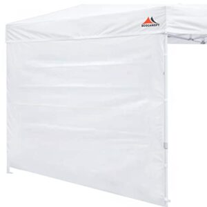 SCOCANOPY SideWall for 10x10 Pop Up Canopy Frame, 1 Pack SunWall Only,White