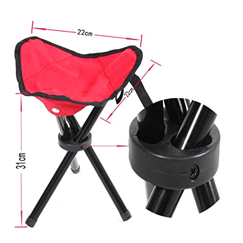 TRENTSNOOK Exquisite Camping Stool Pop Up Chair Portable Lightweight Folding Camping Hiking Stool Tripod Chair Seat for Fishing Festival Picnic BBQ Beach