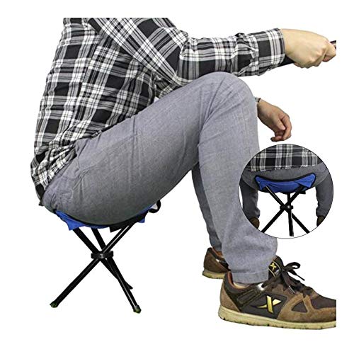 TRENTSNOOK Exquisite Camping Stool Pop Up Chair Portable Lightweight Folding Camping Hiking Stool Tripod Chair Seat for Fishing Festival Picnic BBQ Beach