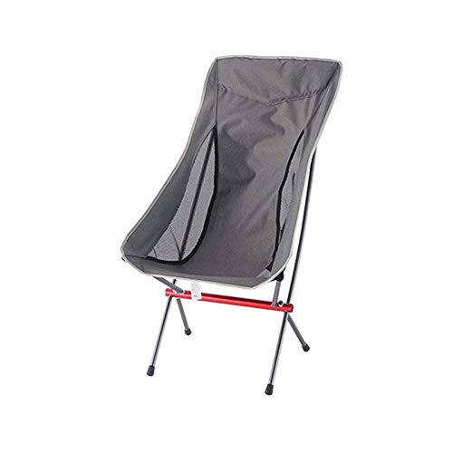 TRENTSNOOK Exquisite Camping Stool Light Moon Chair Portable Garden 7075 Chair Fishing Seat Camping Adjustable or Fixed Height Folding Furniture Armchair (Color : Dark Gray)