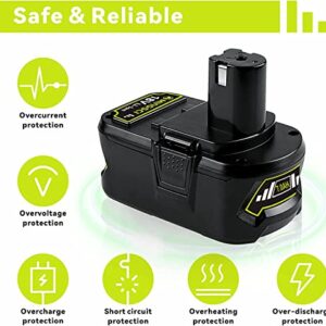 FERRYBOAT 2Pack P108 7.0Ah Replacement for Ryobi 18v Battery Compatible with Ryobi 18Volt Lithium-ion Plus P102 P103 P104 P105 P107 P109 P190 P191 P122 Batteries