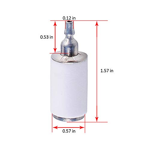 530095646 Fuel Filter Compatible with Weedeater Craftsman Trimmer & Poulan 2050 2150 2375 Chainsaw Blower & Husqvarna 128LD 124 125 128 Series String Trimmer
