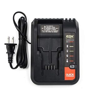 20v max lithium battery quick charger pcc692l compatible with porter-cable 20v battery pcc680l pcc685lp