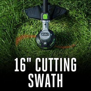 EGO Power+ ST1623T 16-Inch 56-Volt Lithium-Ion Cordless POWERLOAD™ with LINE IQ™ Telescopic Carbon Fiber Straight Shaft String Trimmer, 4.0Ah Battery and Charger Included