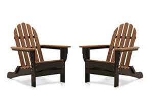 durogreen adirondack chair, black with antique mahogany