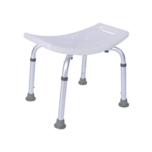 TRENTSNOOK Exquisite Camping Stool Auxiliary Seat Without Backrest Height Adjustable Non-Slip Toilet Cover Disabled Household Adult Elderly Pregnant Women Children Bath Shower Stool