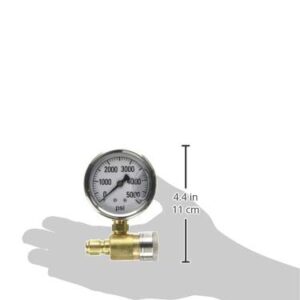 Northstar Pressure Washer Pressure Gauge - 5000 PSI, 3/8in. Fitting