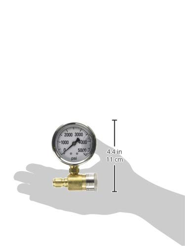 Northstar Pressure Washer Pressure Gauge - 5000 PSI, 3/8in. Fitting