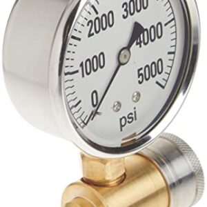 Northstar Pressure Washer Pressure Gauge - 5000 PSI, 3/8in. Fitting