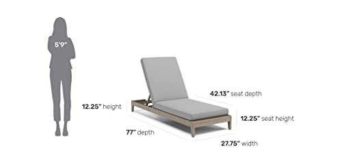 homestyles Sustain Outdoor Chaise Lounge, Gray