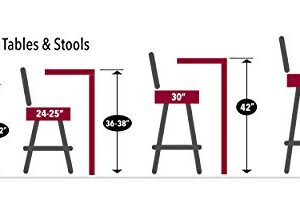 Holland Bar Stool OD400 Jackie Counter Outdoor Stool, 25", Black Wrinkle