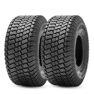 halberd 2 pcs 15×6.00-6 lawn mower tires 4pr turf saver lawn & garden tires for garden tractor riding mower, tubeless