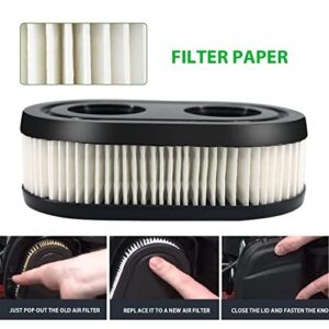 Air Filter, Suitable for 593260 798452 334404Series Engine 550E 500EX 550EX 625 575EX 4247 5432 5432K 09P00 09P702 Lawn Mower Air Filter Mower Series Engine Accessories