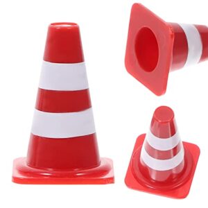 ibasenice 40pcs Table Decoration Boys Play Early Barricade Prop Girls Cognitive Favors Signs Road Barrier Toys Cones Pretend Miniature Toy Teaching Activity Cones- for Photo Landscape Aids