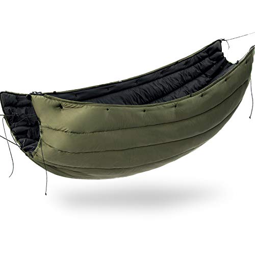 onewind Underquilt Double Hammock Camping Insulation Night Protector, Full Length,35-50 Degrees, 4 Season Warm Sleeping Quilt, Portable for Backpacking, Travel