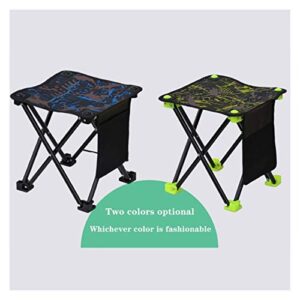 TRENTSNOOK Exquisite Camping Stool Lightweight Outdoor Fishing Chair Portable Folding Backpacker Oxford Cloth Folding Picnic Camping Stool (Color : G)