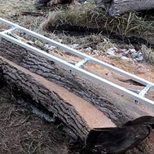 XRKJ Rail Mill Guide System 9 Ft, 3 Crossbar Kits Work with Chainsaw Mill