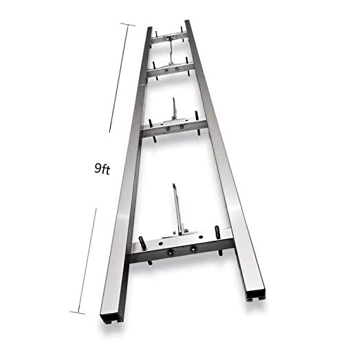 XRKJ Rail Mill Guide System 9 Ft, 3 Crossbar Kits Work with Chainsaw Mill