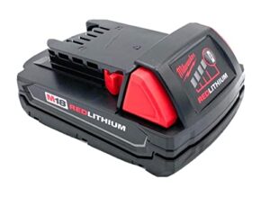 milwaukee m18 1.5 ah 18v red lithium ion battery 48.11.1815 for impact drill