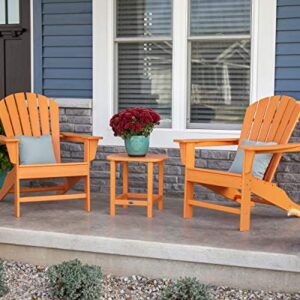 POLYWOOD South Beach 3-Piece Adirondack Chair Set with Side Table