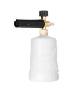 active premium foam cannon for pressure washers – thick soap dispenser with 1/4″ quick connect (brass head)