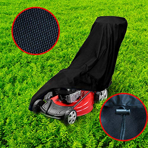 Lawn Mower Cover Waterproof Heavy Duty Push Mower Covers,UV Protection Universal Fit with Drawstring & Cover Storage Bag