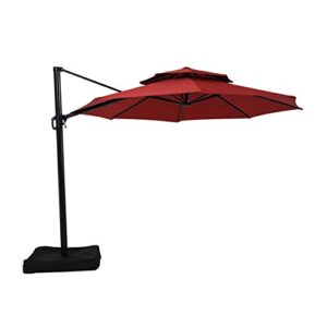 garden winds replacement canopy top cover for the lowe’s offset yjaf-819r umbrella – riplock 350 – read description before you buy