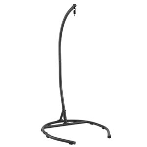 ulax furniture hammock chair stand, egg chair stand, hanging chair stand, heavy duty steel hammock stand, weather-resistant finish for indoor or outdoor use