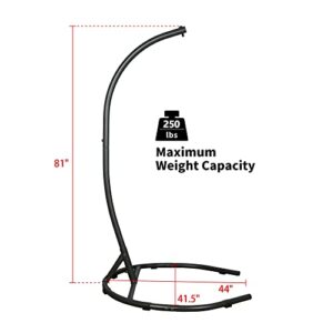 Ulax furniture Hammock Chair Stand, Egg Chair Stand, Hanging Chair Stand, Heavy Duty Steel Hammock Stand, Weather-Resistant Finish for Indoor or Outdoor Use