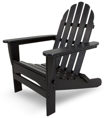 POLYWOOD AD5030BL Classic Folding Adirondack, Black