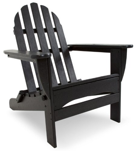 POLYWOOD AD5030BL Classic Folding Adirondack, Black