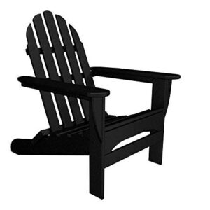 POLYWOOD AD5030BL Classic Folding Adirondack, Black