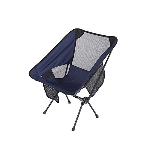 TRENTSNOOK Exquisite Camping Stool Ultra-Light Folding Seat Outdoor Picnic Camping Hiking Fishing Trip Portable Strong Burden Chair (Color : Light Blue)