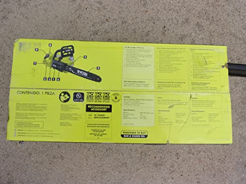 Ryobi 14 in. 40-Volt Baretool Brushless Lithium-Ion Cordless Chainsaw, 2019 Model RY40530, Li-Ion 40V, (Battery and Charger Not Included)