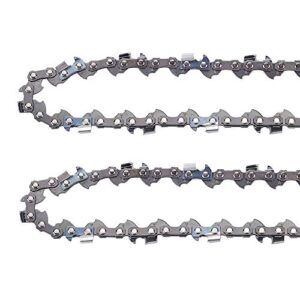 anzac 8 inch chainsaw chain replacement for 901289001 poulan homelite ryobi ry43160 ry43161 pole saw 30254eg ut-43160 3/8″ lp pitch .043″ gauge 34dl chain semi chisel 2 pack