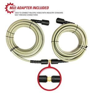 Simpson Cleaning 40226 Morflex Series 3700 PSI Pressure Washer Hose, Cold Water Use, 5/16 Inch Inner Diameter, 50 Feet, Natural