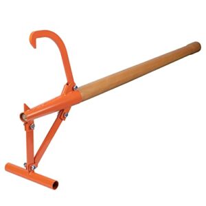 Timberjack Wood Log Lifter 49" Wood Handle , Steel Timberjack ,Heavy-Duty Steel Log Jack