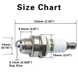 iBroPrat 5pcs NGK BPMR7A L7T Spark Plugs BPM7A BM6A RCJ6Y RCJ7Y WSR5F Sparkplug for 2-Stroke Small Engine 33CC Husqvarna 43CC 47CC 49CC 52CC Chainsaw Lawn Mover Trimmer Blower Saw Strimmer Brushcutter