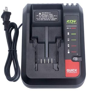 biswaye 20v max lithium battery charger compatible with black & decker 20v battery lbxr20 lbxr2520 lbxr2020 compatible with porter cable 20v battery pcc681l pcc682l pcc680l pcc685l pcc641
