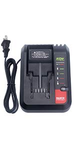 Biswaye 20V MAX Lithium Battery Charger Compatible with Black & Decker 20V Battery LBXR20 LBXR2520 LBXR2020 Compatible with Porter Cable 20V Battery PCC681L PCC682L PCC680L PCC685L PCC641