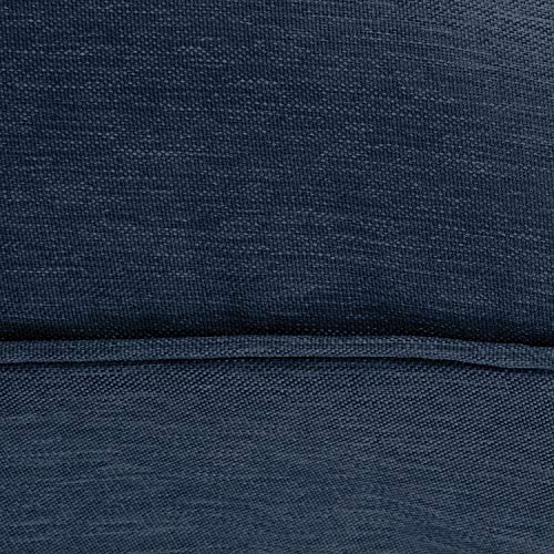 Classic Accessories Montlake FadeSafe Water-Resistant 21 x 20 x 4 Inch Patio Lounge Back Cushion, Heather Indigo Blue, Outdoor Loveseat Cushions