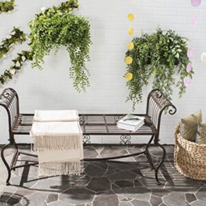 Safavieh Outdoor Collection Brielle Antique White Bench