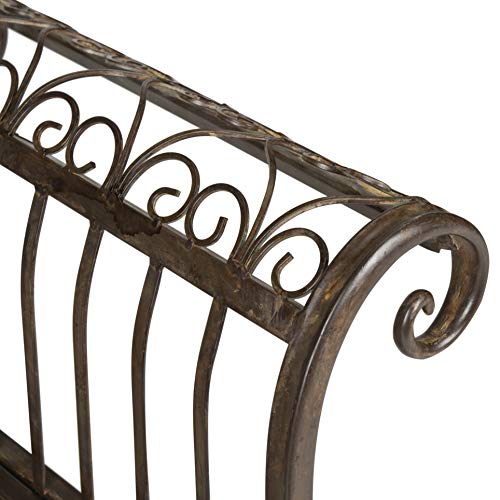 Safavieh Outdoor Collection Brielle Antique White Bench