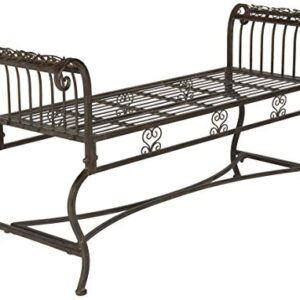 Safavieh Outdoor Collection Brielle Antique White Bench